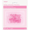 Pink Crystal Pacifier Favors 1", 18 Count