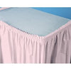 Pink Plastic Table Skirt 14' x 29"