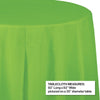 Plastic Octagon Round Tablecover 1ct 82" Fresh Lime