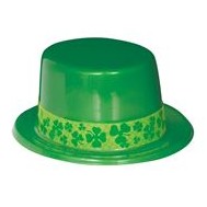 Plastic Shamrock Top Hat