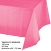 Plastic Tablecover 1ct 54x108 Candy Pink