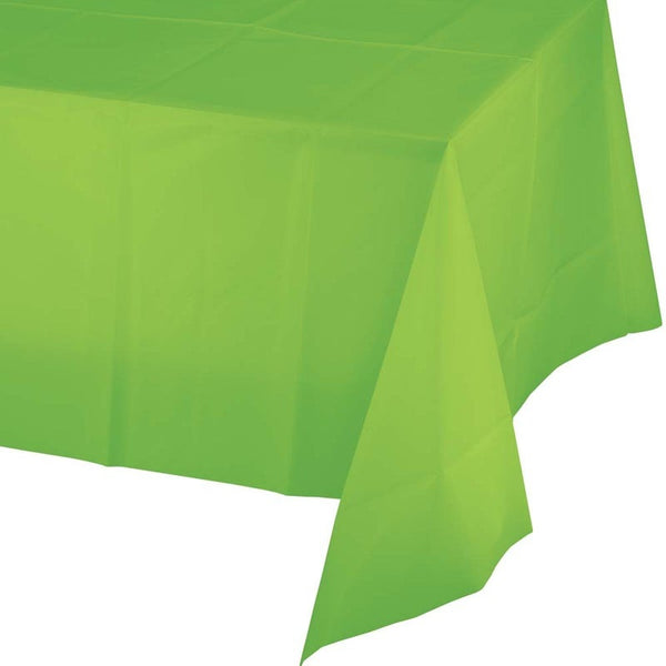 Plastic Tablecover 1ct 54x108 Fresh Lime