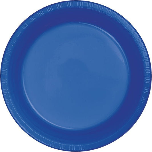 Plate 10" Plastic 20 Count Cobalt