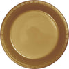 Plate 10" Plastic 20 Count Glittering Gold