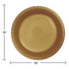 Plate 10" Plastic 20 Count Glittering Gold