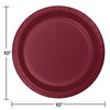 Plate 10" Sturdy Style 24 Count Burgundy