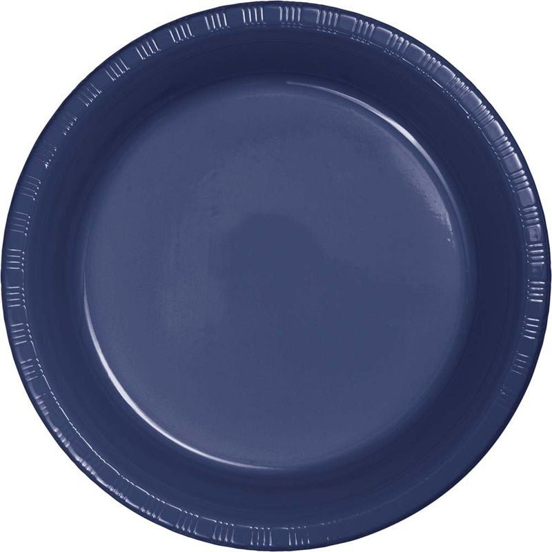 Plate 10" plastic 20 Count Navy