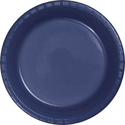 Plate 10" plastic 20 Count Navy
