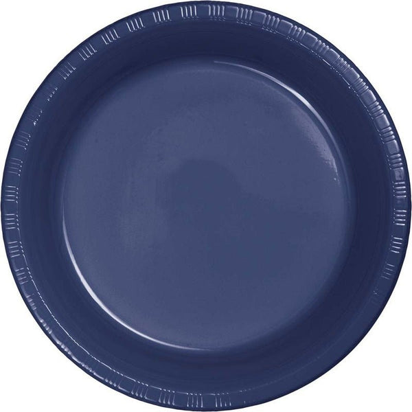 Plate 10" plastic 20 Count Navy