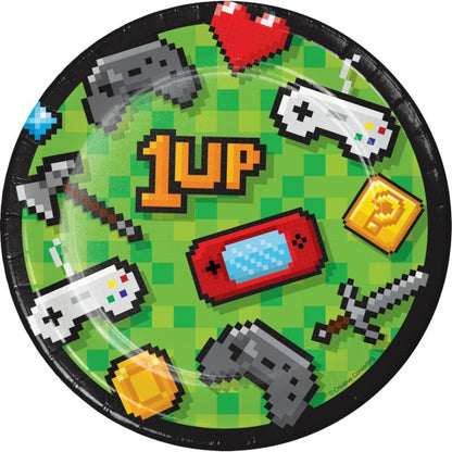 Plate 7" 8 Count Gaming Party