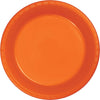 Plate 7" Plastic 20 Count Sunkissed Orange