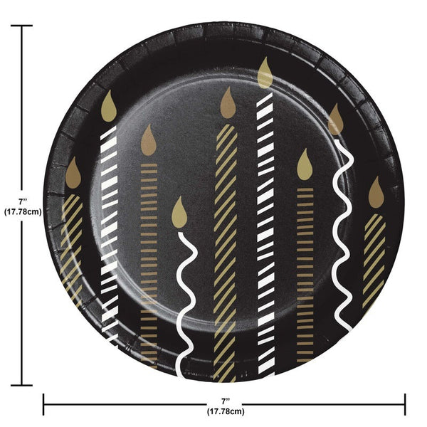 Plate 7 Square 8 Count Golden Wishes