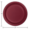 Plate 7" Sturdy Style 24 Count Burgundy
