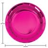 Plate 9" Foil 8 Count Pink