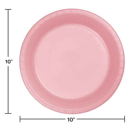 Plates 10", Plastic, 20 Count – Classic Pink
