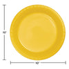 Plates 10", Plastic, 20 Count – Yellow