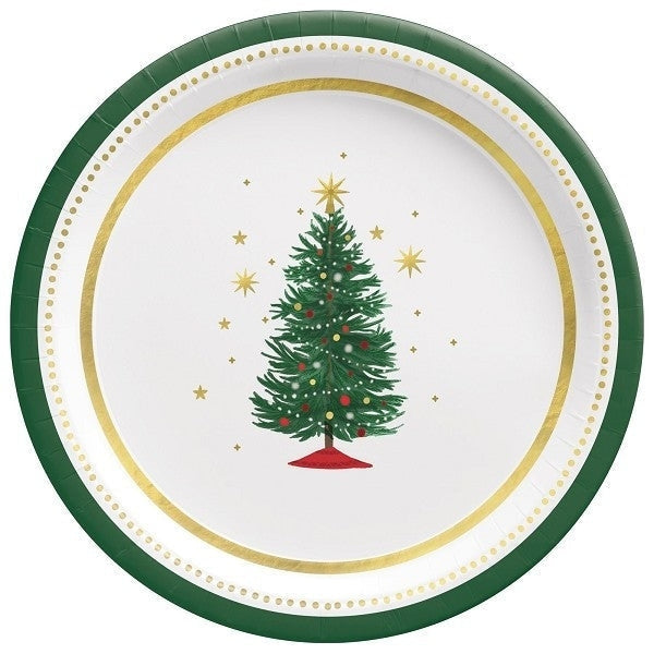 Plate, 7" Joyful Tree Round