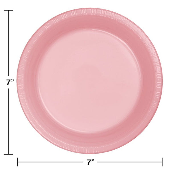 Plates 7", Plastic, 20 Count – Classic Pink