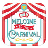 Plate, 7" Square Carnival