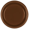 Plates - Chocolate Brown, Round, Plastic, 7", 20 Count