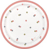 Plates - Glitz Rose Gold, 7", 8 Count