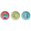 Plates - Lime Green, Let's Eat Cake Assortment, 7", 8 Count