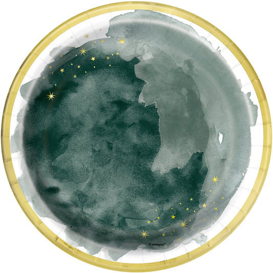 Plates - Modern Christmas, Round, 7"