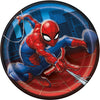 Plates - Paper, Red and Blue, Spider-Man, 7", 8 Count