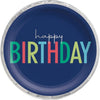Plates - Purple, "Happy Birthday", 10 1/2", 8 Count