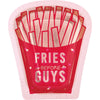 Plates - Red, Container Shaped, Fries Before Guys, 8", 8 Count