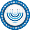 Plates - Round, Starry Hanukkah, 9"