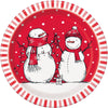 Plates - Snowman Round, 9"