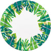 Plates - Tropical Leaves, 7", 8 Count