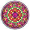Platter - Pink, Melamine, Rangoli Dream, 13.5"
