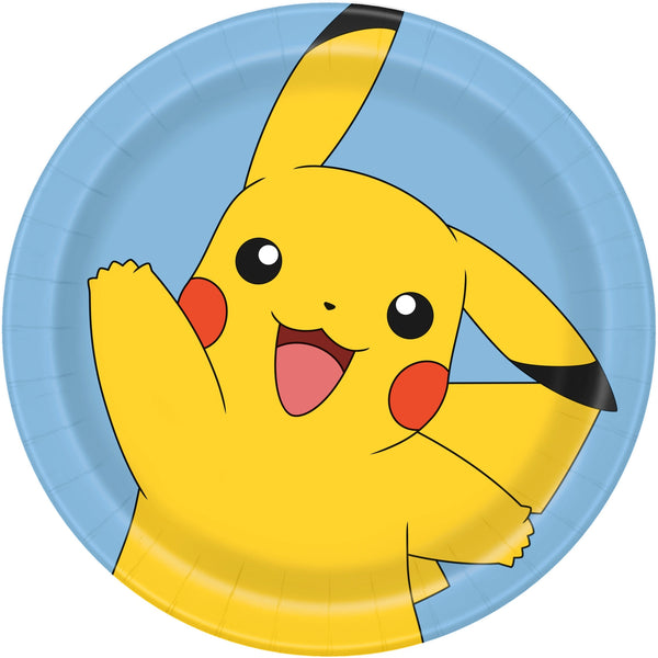 Pokemon 9" Lunch Plates, 8 Count