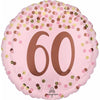 Pretty in Pink 60th Birthday 18" Foil Balloon