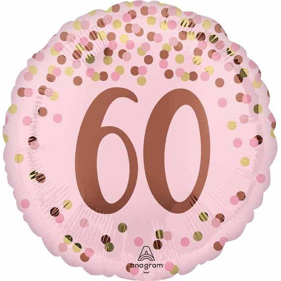 Pretty in Pink 60th Birthday 18" Foil Balloon