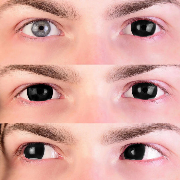 Primal Black Mini Sclera - Colored Contact Lenses