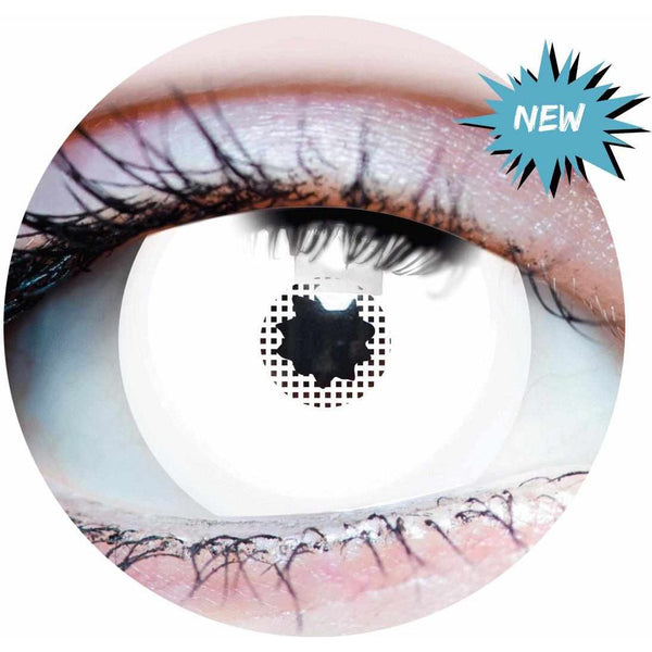 Primal White Mini Sclera - White Colored Contact Lenses