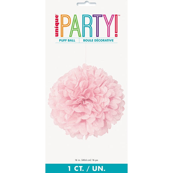 Puff Decoration – 16" – Lovely Pink