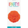 Puff Decoration – 16" – Pumpkin Orange