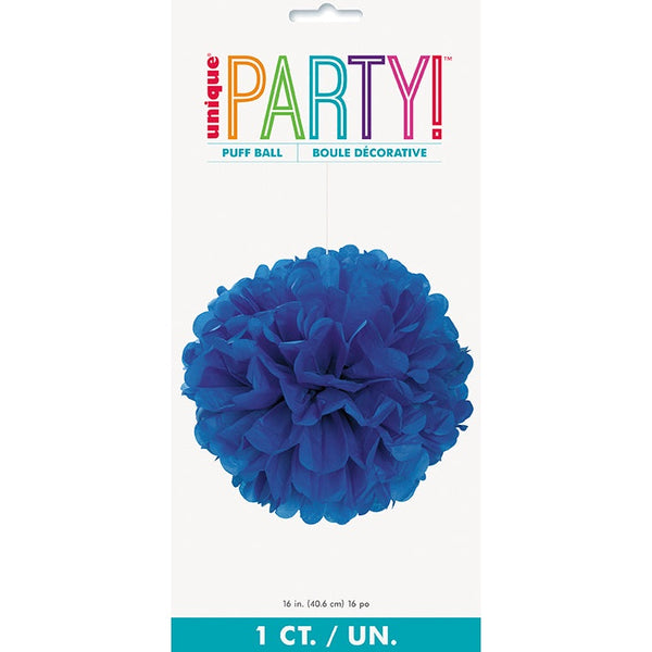 Puff Decoration – 16" – Royal Blue