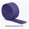 Purple Crepe Streamer - 81' 1CT