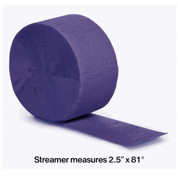 Purple Crepe Streamer - 81' 1CT