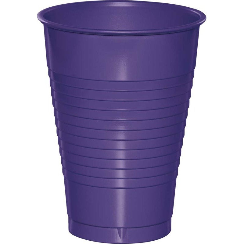 Purple Plastic 12 oz Tumblers 20CT