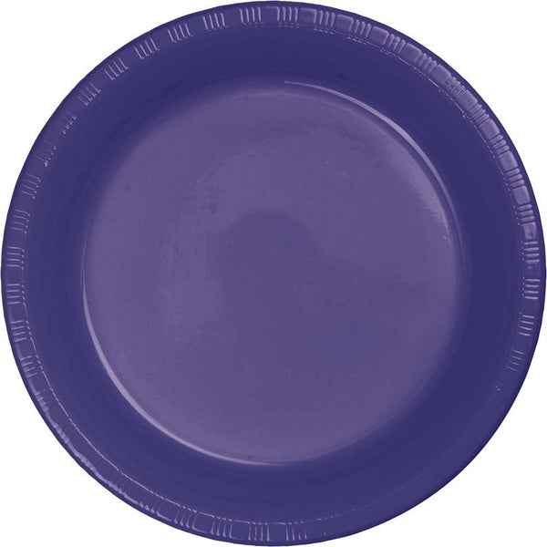 Purple Plastic 7" Plates 20CT
