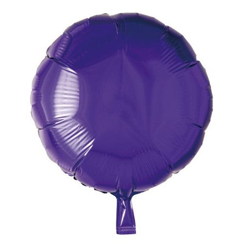Purple Round Foil Balloon 18"