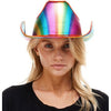 Rainbow Metallic Cowboy Hat