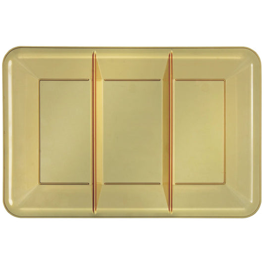 Recyclable Gold Compartment Tray