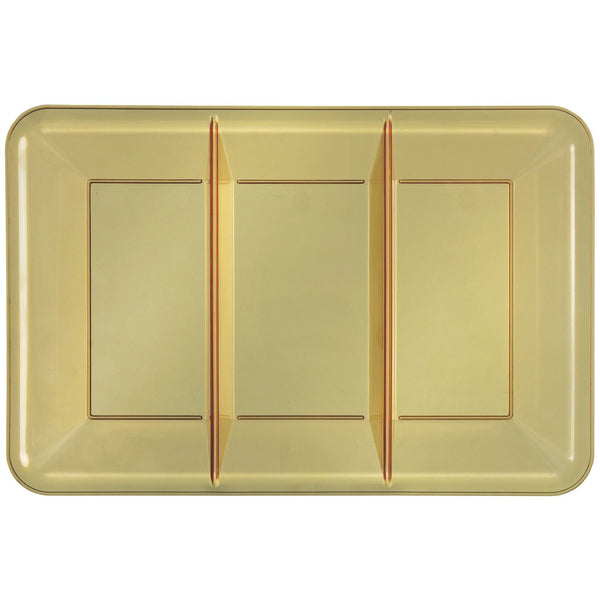 Recyclable Gold Compartment Tray